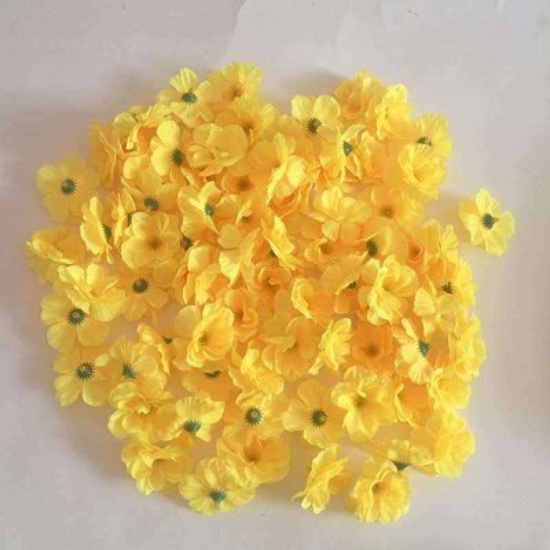 仿真桃花朵梅花朵花瓣婚礼影楼拍摄道具diy手工小区造景称斤假花