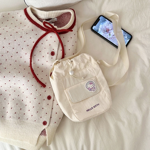 三丽鸥HelloKitty凯蒂猫斜挎包库洛米单肩包包女手机小挎包轻便