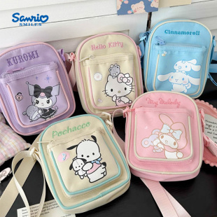 三丽鸥库洛米单肩包美乐蒂儿童外出斜挎小包包女2025新款学生背包