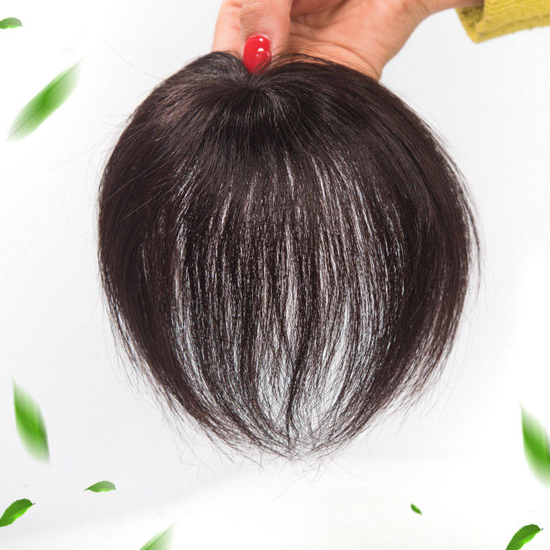 刘海儿假发全假发假发片一片式 头顶补发片 无痕蓬松遮白发迷你头