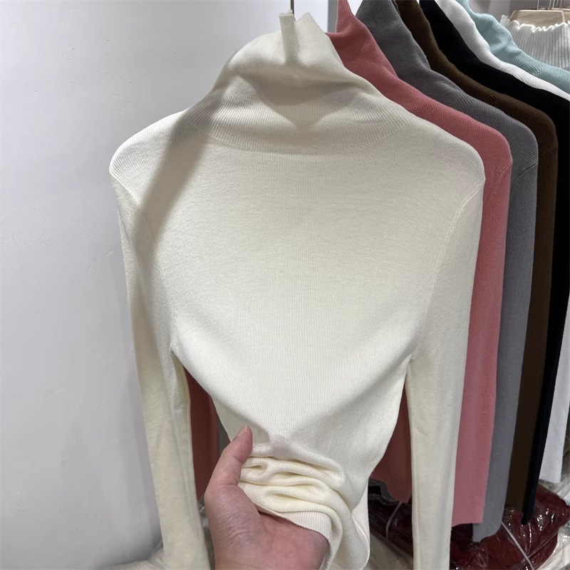 堆堆领打底衫女2025新款