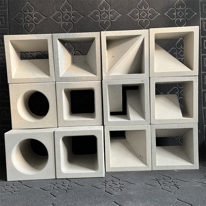质苑水泥预制白色空心砖