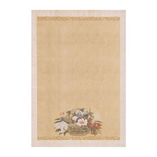 吉颖斋小楷专用宣纸手札信笺古风花鸟彩印艺术微喷蜡染宣纸半生半熟书法作品纸小品软笔毛笔字练习宣纸一笔笺