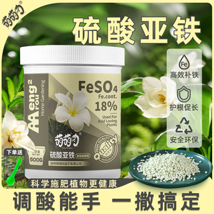 硫酸亚铁肥料花卉专用喜酸肥料植物防叶黄含铁绣球山茶花专用肥料