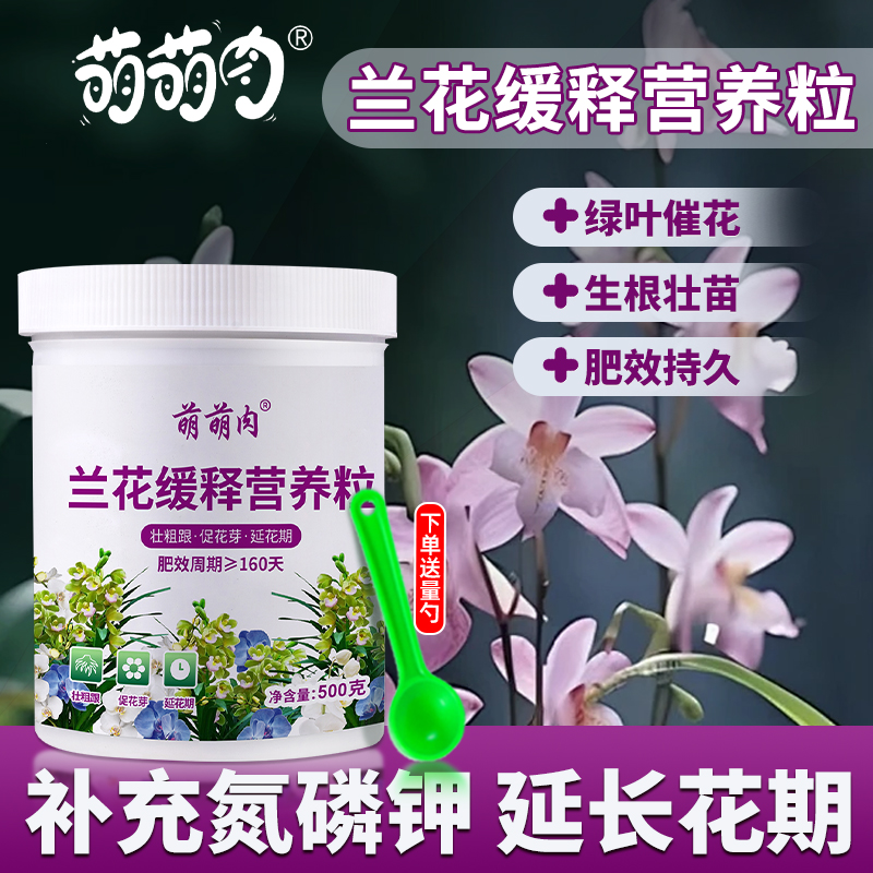 兰花专用肥缓释营养粒缓控释颗粒肥花卉绿植通用型氮磷钾复合肥料