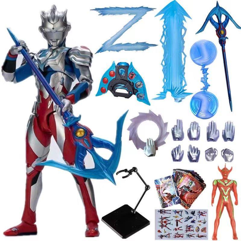 SHF泽塔奥特玩具阿尔法装甲超可动人偶捷德闪耀黄金赛罗手办模