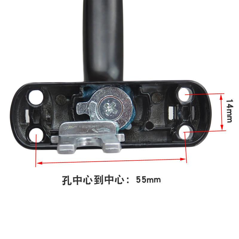 老式彩铝窗户传动执手锁 50铝合金门窗把手外推平开窗转动拉手锁