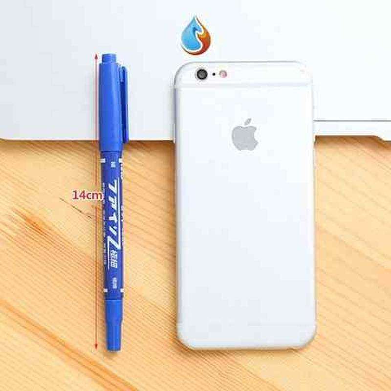 圆头笔记标记签字笔粗笔黑色笔工地用建筑大黑粗记号办公快递防水