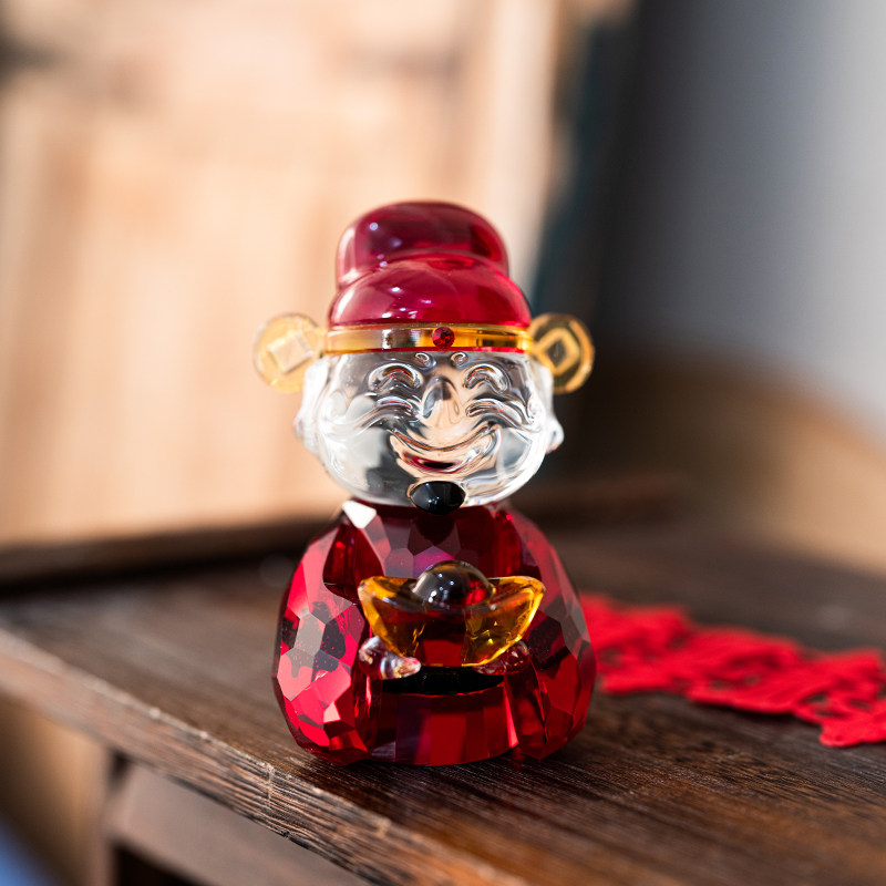 水晶人造水晶小财神爷形神像