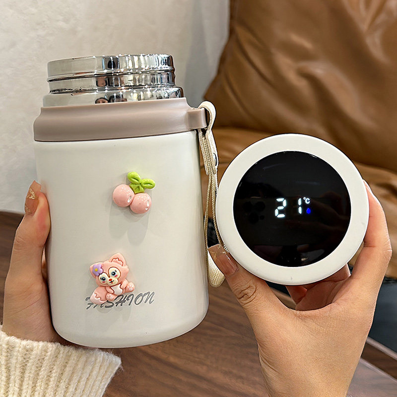 智能显温保温杯男女士2023新款大容量泡茶水杯子男士高级保温水杯