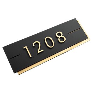 门牌定制号码牌家用高级感轻奢创意2024年新款入户门牌号定制房间酒店民宿酒店客房包厢包间房号门贴订制立体