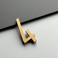 3D stereoscopic house number, high-end symbol price, black bronze number sticker, house number plate, ball room, pole cabinet, wardrobe, storage cabinet, product price, English letter creative number indication prompt sticker thumbnail 7