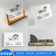 酒店定制家用牌子定制 温馨标识牌亚克力牌桌面创意贴纸立式 wifi提示牌 免费无线密码