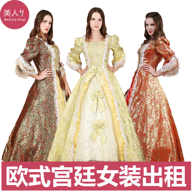 欧式宫廷装女朱丽叶礼服图片