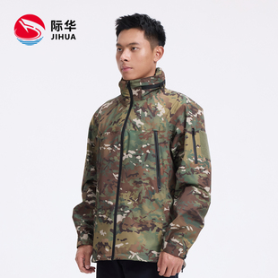 【大漠叔叔】际华防风连帽户外耐磨休闲徒步战术登山服长袖外套男