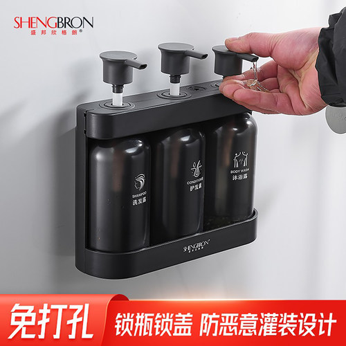 壁挂式皂液器免打孔家用商用均可