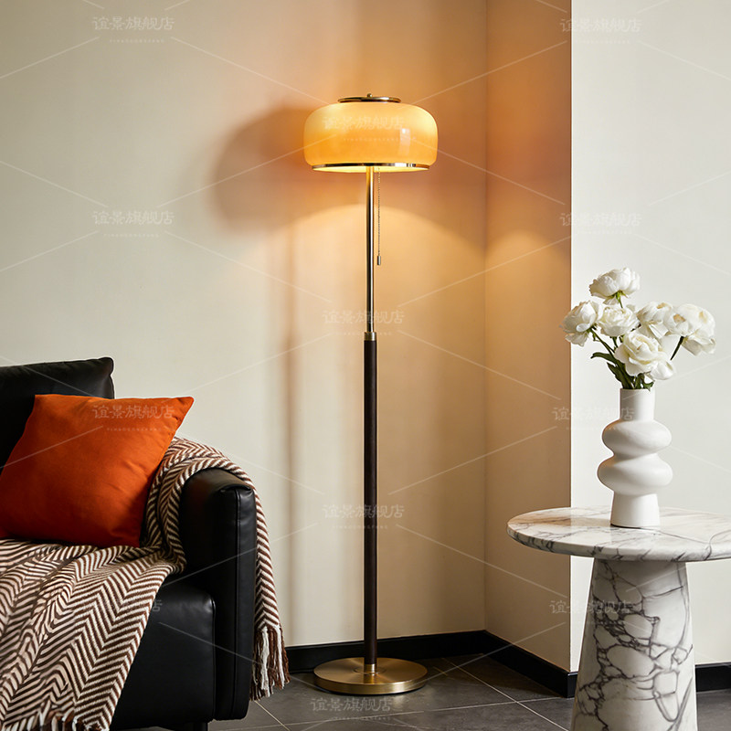 法式中古落地灯客厅沙发旁复古包豪斯高级感卧室书房氛围装饰台灯