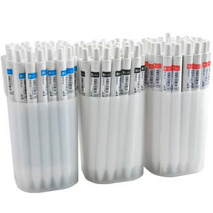 高颜值小白笔按动笔中性笔文具ins风刷题笔水性笔芯黑色碳素女生款蓝笔红笔学生专用圆珠笔速干顺滑好看的笔