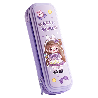 减负高颜值笔袋文具盒卡皮巴拉的文具袋铅笔盒女孩款女生2024新款男孩款大容量小学生一年级文具收纳盒多功能