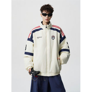 MPstudios原创男装bdls无界0123start美式复古两面穿立领棉衣外套