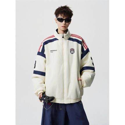 MPstudios原创男装bdls无界0123start美式复古两面穿立领棉衣外套