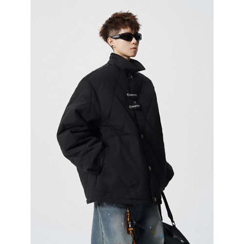 MPstudios原创男装SHIJOIN时有whichone棉衣加厚夹克外套刺绣棉服