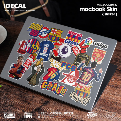IDECAL足球俱乐部球迷防水贴纸