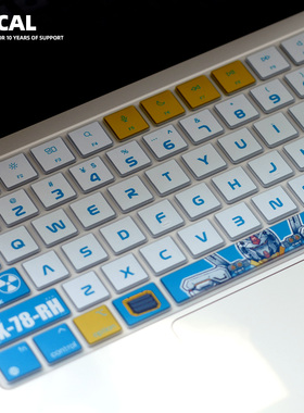 MacBookProM2硅胶键盘膜适用于air13pro14air15彩绘膜pro16超薄硅胶键盘膜防水防尘防泼溅抗磨损全覆盖简约