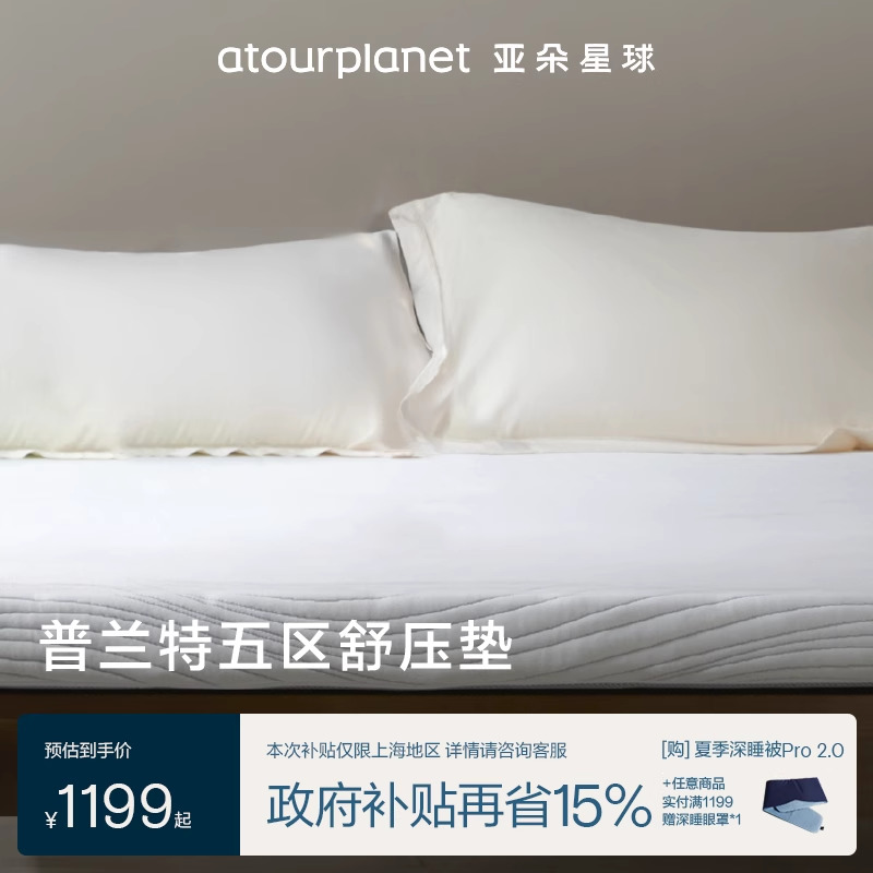 亚朵星球五区舒压垫可折叠护脊舒适薄垫床垫软垫子家用宿舍榻榻米