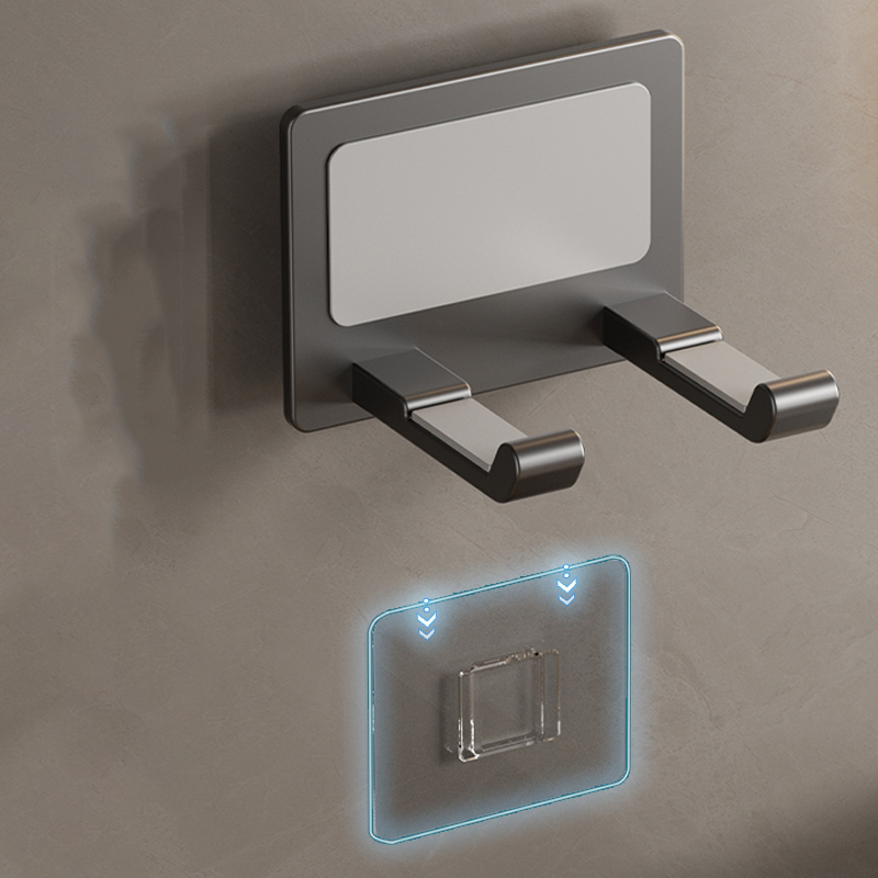 贴片吹风机置物架免打孔风筒电吹风收纳架卫生间粘贴浴室简易收纳