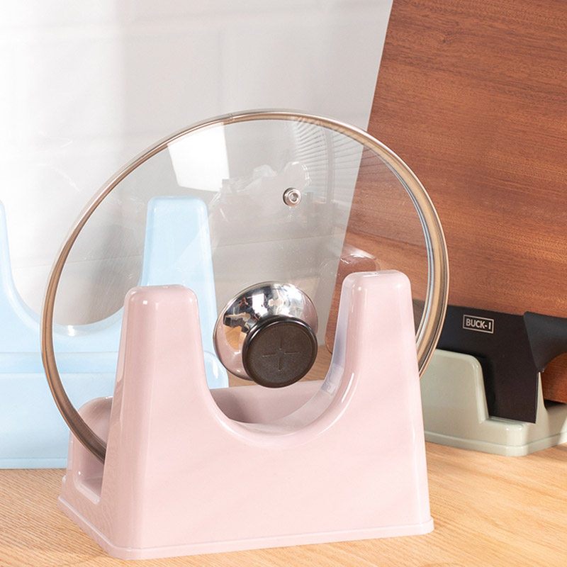 新品锅盖架坐式菜板架砧板架塑料厨房台面置M物收纳架锅放菜板的