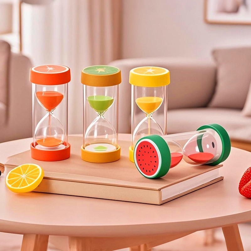 时间流沙瓶沙漏计时器儿童防摔塑料小学生半小时自律神器15分钟