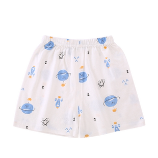 夏季纯棉男童短裤宝宝外穿3分裤儿童家居裤子女童薄婴儿宽松睡裤