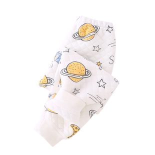 宝宝保暖裤纯棉儿童三层夹棉男童秋裤女童内穿打底裤婴儿秋冬长裤