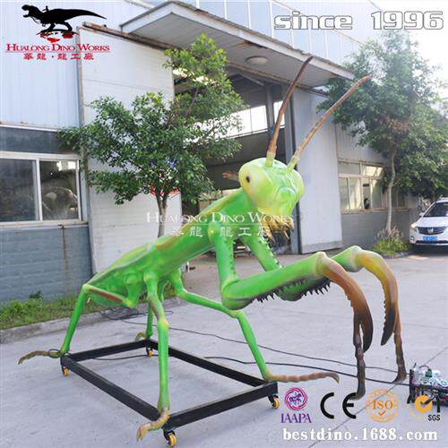仿真螳螂机械模型可动仿真昆虫玩具主题公园游乐园景区火爆.