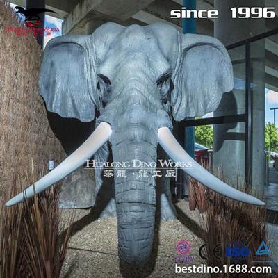 自贡厂家仿真动物机械电动剑齿虎金刚大猩猩条纹斑马亚洲大象美陈