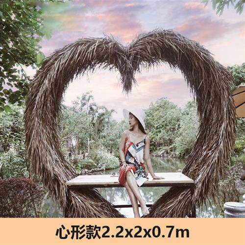 户外创意网红鸟巢打卡景观雕塑秋千摆件美陈装置拍照道具大型装饰