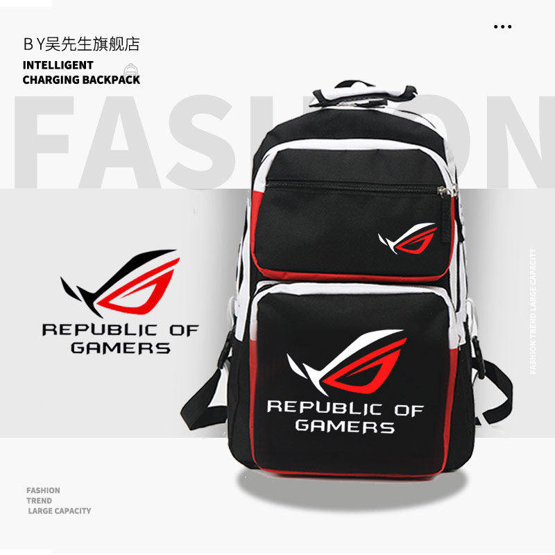 2026玩家国度败家之眼 logo显卡吧男女青少年学生休闲双肩背包书