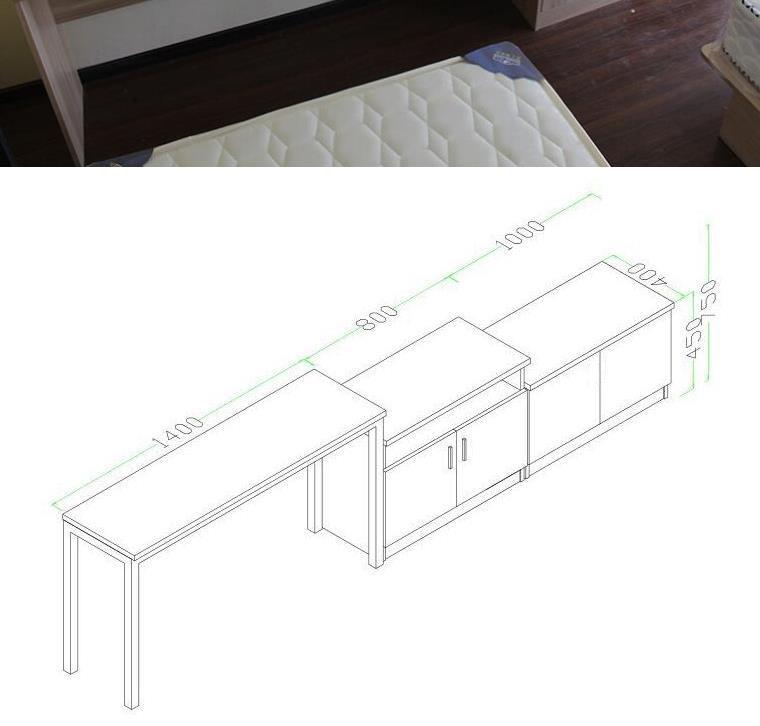 Xem bàn máy tính bàn hành lý bàn TV tủ bàn hành lý giá khách sạn nội thất khách sạn căn hộ khách sạn - Nội thất khách sạn kệ tivi