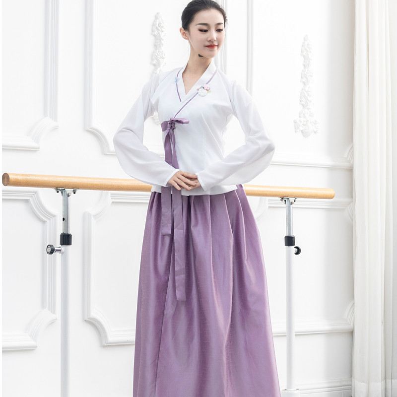 朝鲜舞蹈演出服学生艺考表演服装朝鲜族舞服少数民族女练习练功裙,运动/瑜伽/健身/球迷用品,朝鲜舞服,淘宝优惠券,粉丝福利购,淘宝优惠卷