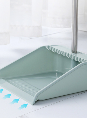 单个簸箕带杆塑料铲加厚带刮齿无需手拽无缝贴地可扫进灰尘小垃圾