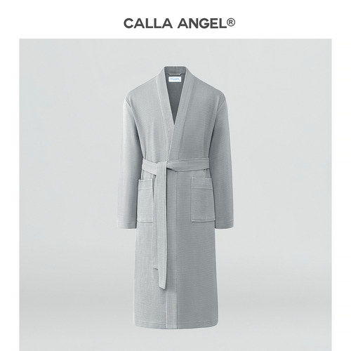 CallaAngel纯棉薄款男士吸水浴袍