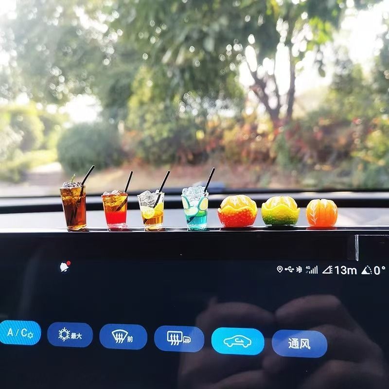 汽车摆件新款治愈系仿真美式咖啡创意解压车内中控台装饰品小摆件