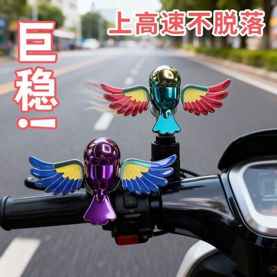 2026爆款伴飞小鸟解压趣味汽车摩托车电动车车载飞鸟骑行装饰摆件
