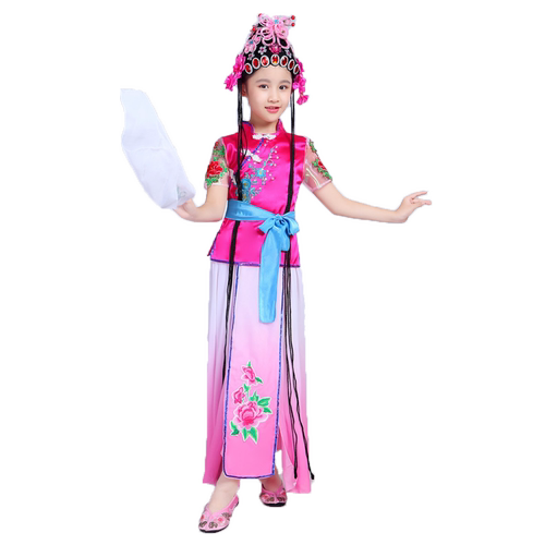 儿童戏服京剧舞蹈演出服卿儿朵朵小花旦俏花旦戏剧报花灯表演服