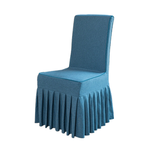 亚麻彩麻椅子套酒店餐厅饭店会议专用椅套宴会连体椅套罩订做定制