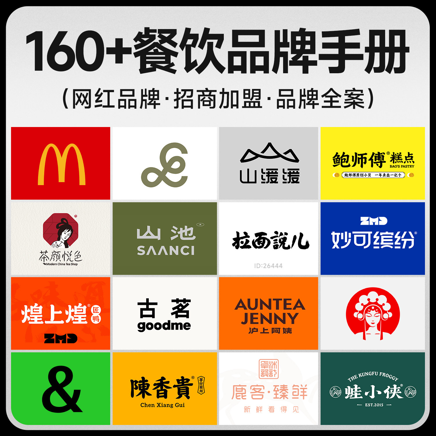 160+餐饮品牌手册方案库 茶饮新消费品牌招商加盟策划介绍手册PDF