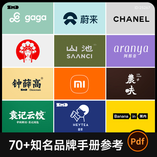 70+品牌手册合集 大厂品牌设计方案库 餐饮茶饮新消费参考素材PDF