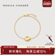 Monica Vinader莫妮卡 Aria鹅卵之诗手链简约精致环形鹅卵石手饰