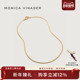Monica Vinader莫妮卡项链蛇骨链银镀金轻奢时尚 颈链秋冬设计复古